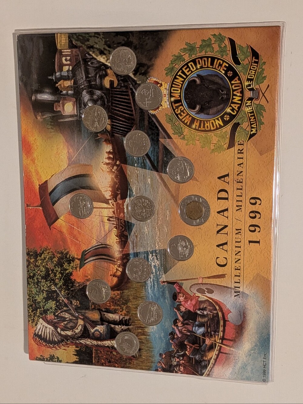 Millennium 1999 Collector Coin Display - Multicolor